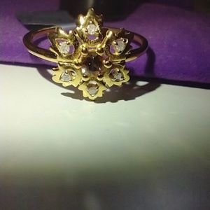 Size L to M Jenipapo Andalusite & Diamond Midas Ring ATGW 0.14cts